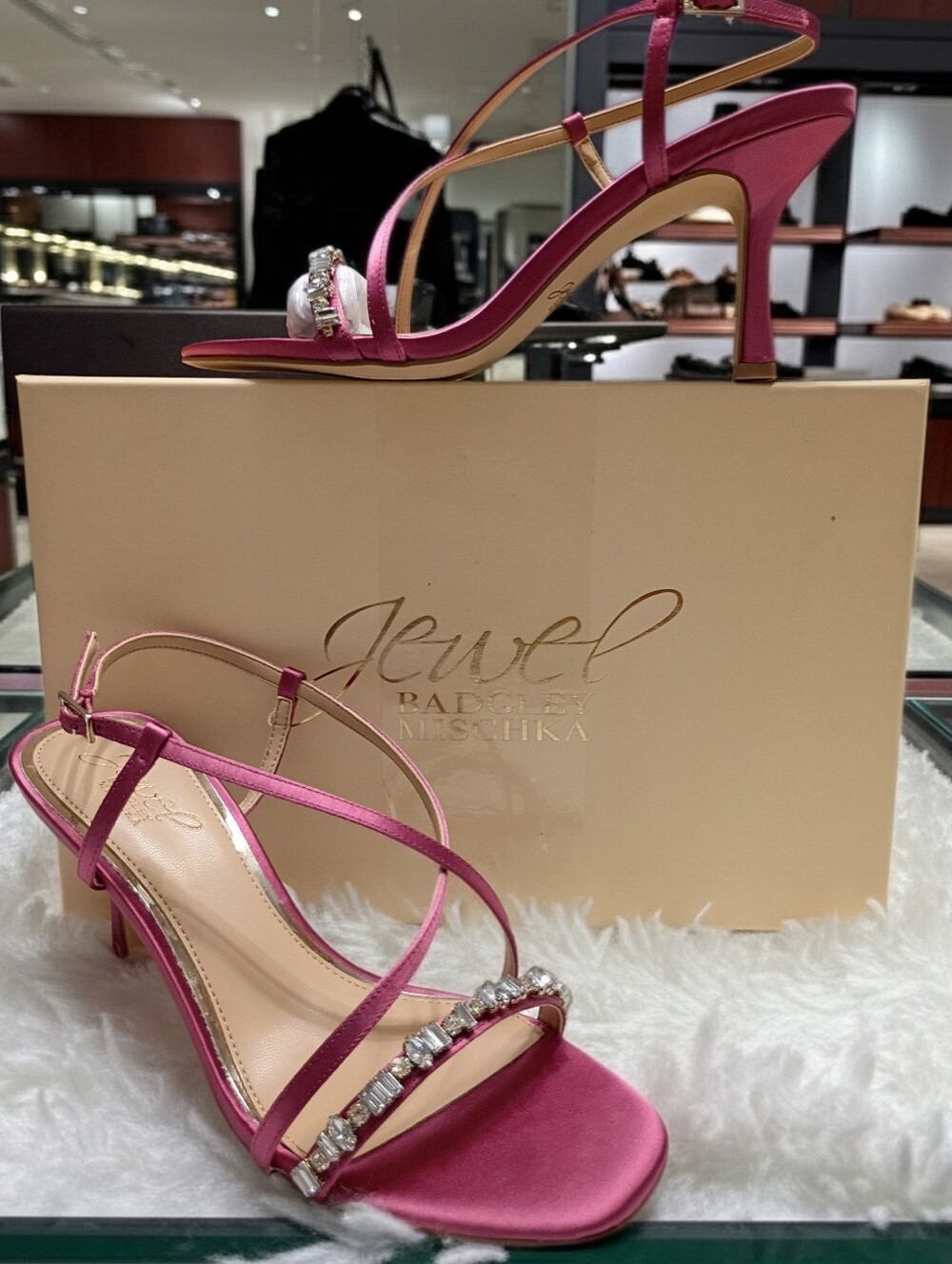 Jewel Badgley Mischka Alexis Heeled Dress Sandals Women's Sz 7 🆕